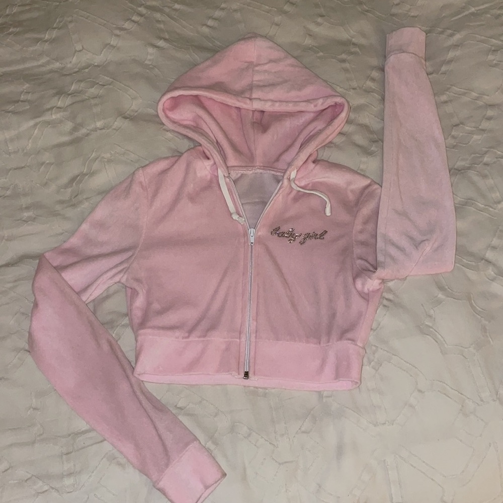 Baby pink crop jacket as seen in Euphoria. In great condition, only worn twice.